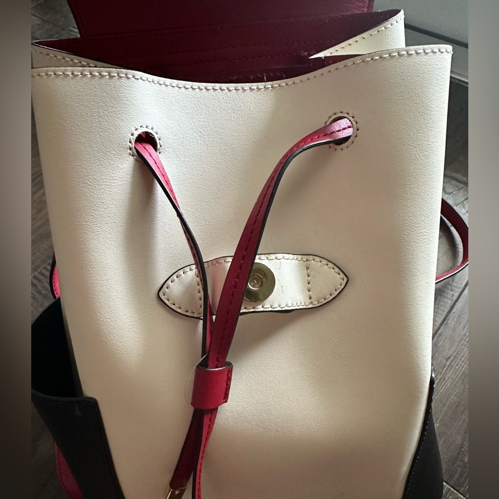 New Lauren Ralph Lauren Dryden Leather Backpack - Picture 5 of 7